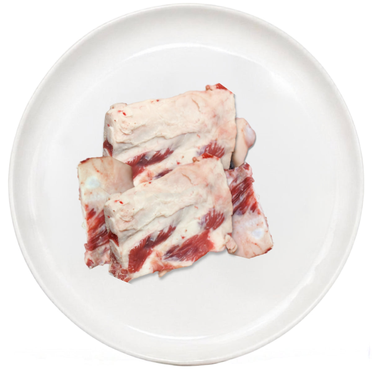 Beef Brisket Bones cut on a plate Burleigh Bones Burleigh Heads