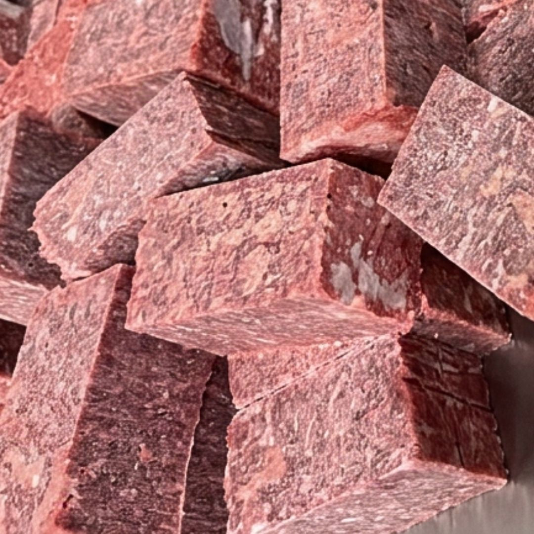 Frozen raw meat portions, fresh frozen raw dog food, Burleigh Bones Burleigh Heads.